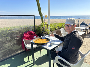 Paella am Strand von Agua Amarga