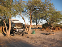 Campground an der Sunday Pan