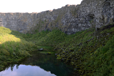 Botnstjörn-See bei den Ásbyrgi-Klippen