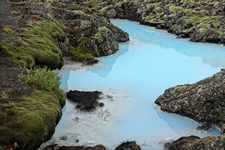 Die blaue Farbe kommt von Kieselalgen