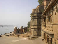 An den Ghats von Maheshwar