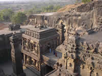 Der Kailashanatha-Tempel in Ellora