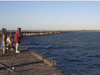 Auf der One Mile Jetty in Carnarvon