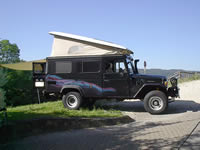 Unser Auto von der Seite