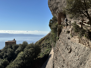 Spektakul&auml;rer Wanderweg Cam&iacute; de les Ermites im Gebirgsmassiv Montserrat