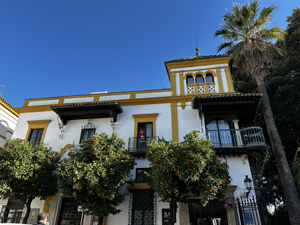 Im historischen Viertel Santa Cruz in Sevilla